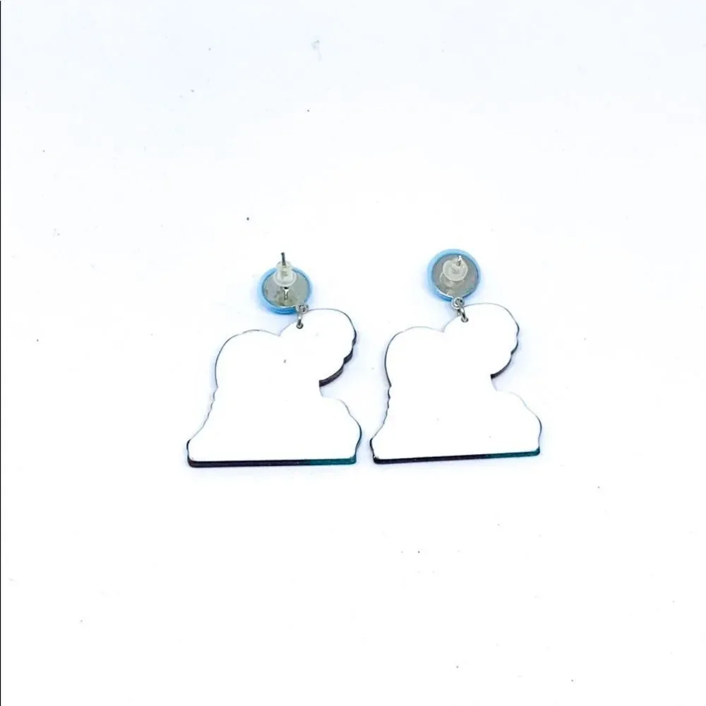 NWT Frozen Glittery Dangle Earrings